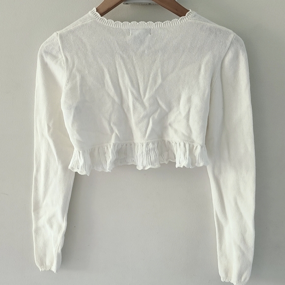 Ralph lauren knitted crop cardigan for girl - Picture 7 of 8